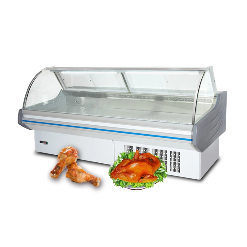 Fresh Meat OEM Deli Display Vertical Meat Refrigeration