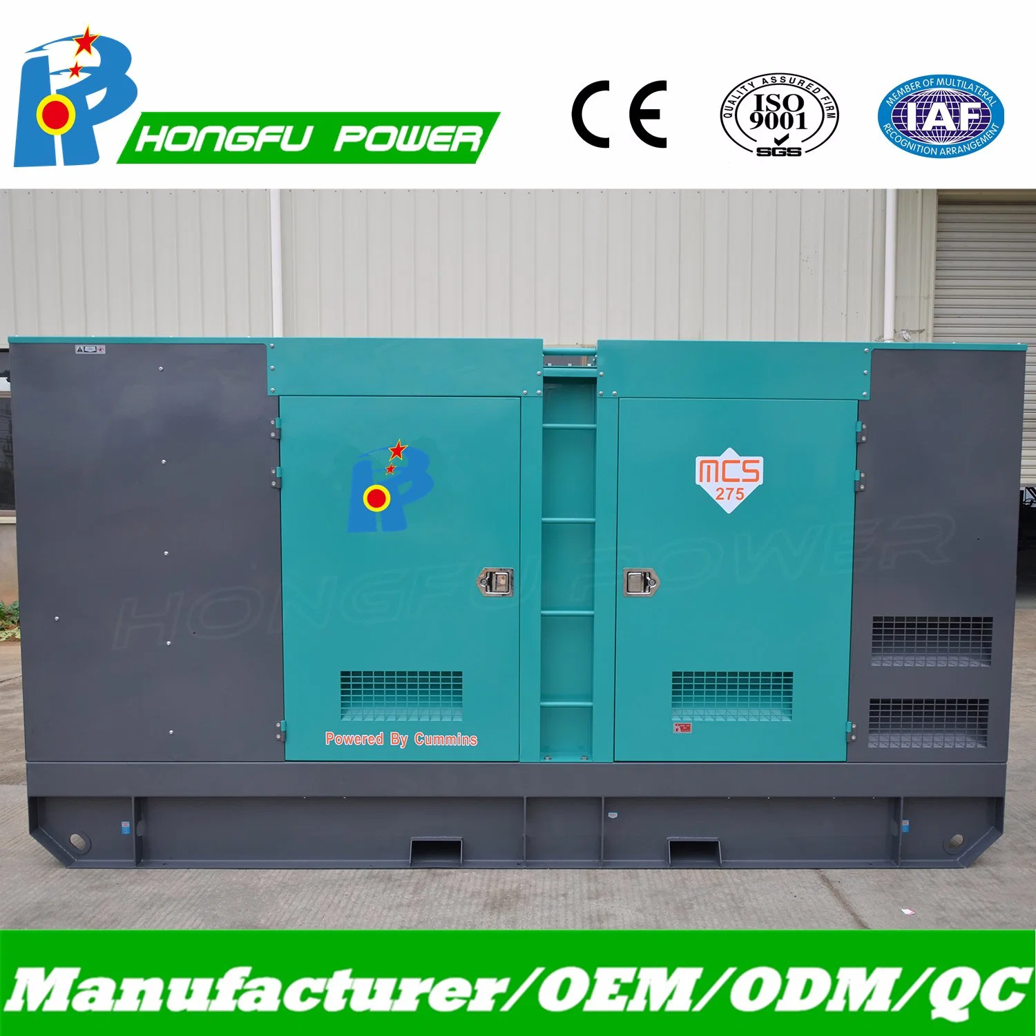 Prime Power Silent Electric Generating Set 60kw 75kVA Cummins Engine