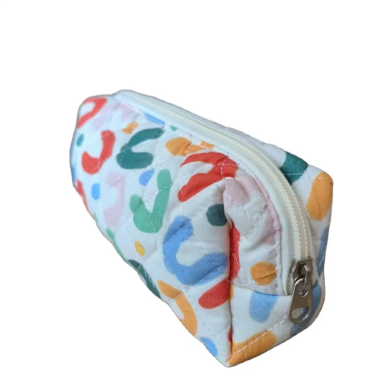 Customized Pencil Case Makeup Pouch Cotton Colorful Travel Cosmetic Bag for Girls