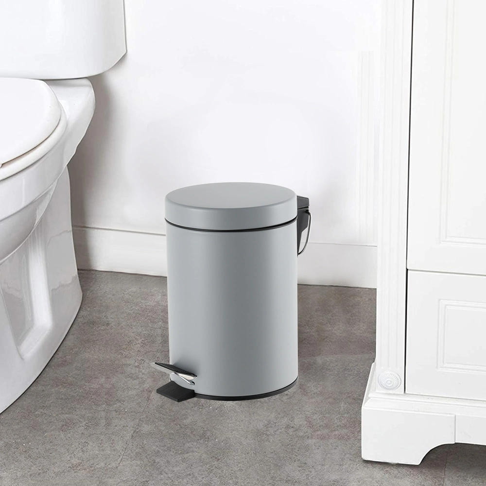5L Round Shape Trash Can with Foot Pedal Amazon Hot Sale Dustbin Garbage Bin