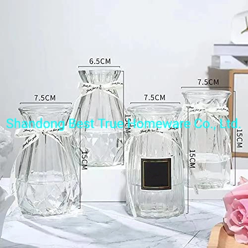 Flower Glass Vases Transparent Vases for Home Decoration and Table Decorations and Gifts