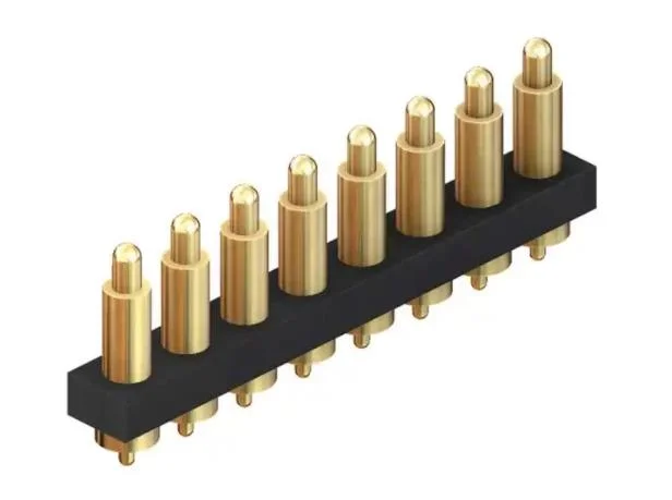 Brass Gold-Plated Insert Contact PCB Connector for Cell Phone