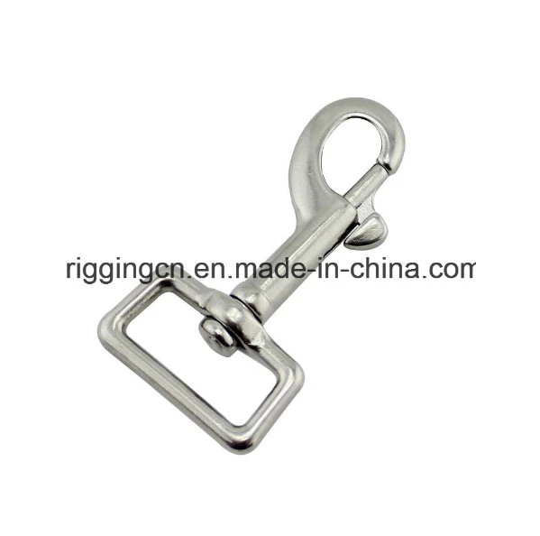 Gancho de Pet Plata SS316 Primavera Mosquetón Gancho colgador Llavero Buckle hebilla cuerda Trekking Accesorios