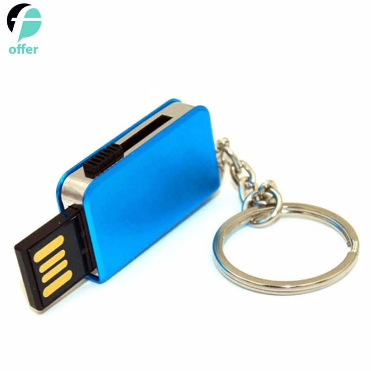 USB Flash Drive 16 GB Thumb Drive Memory Stick Swivel Keychain Design Mixcolor