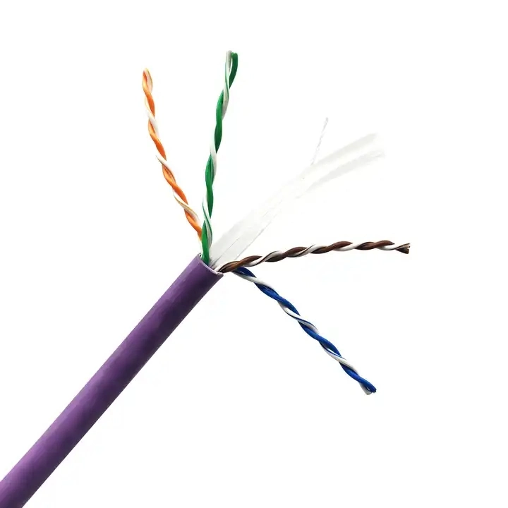 Optical Cable Network Fiber Manufacturer Price Twisted Pair LAN Cables with Braid and Shied