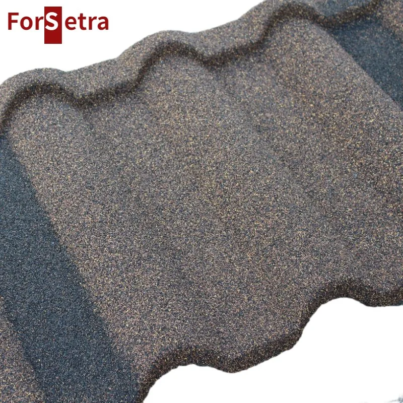 Feuilles de métal fabriquées à Zhejiang en Chine. Milano Stone Coated Roofing.
