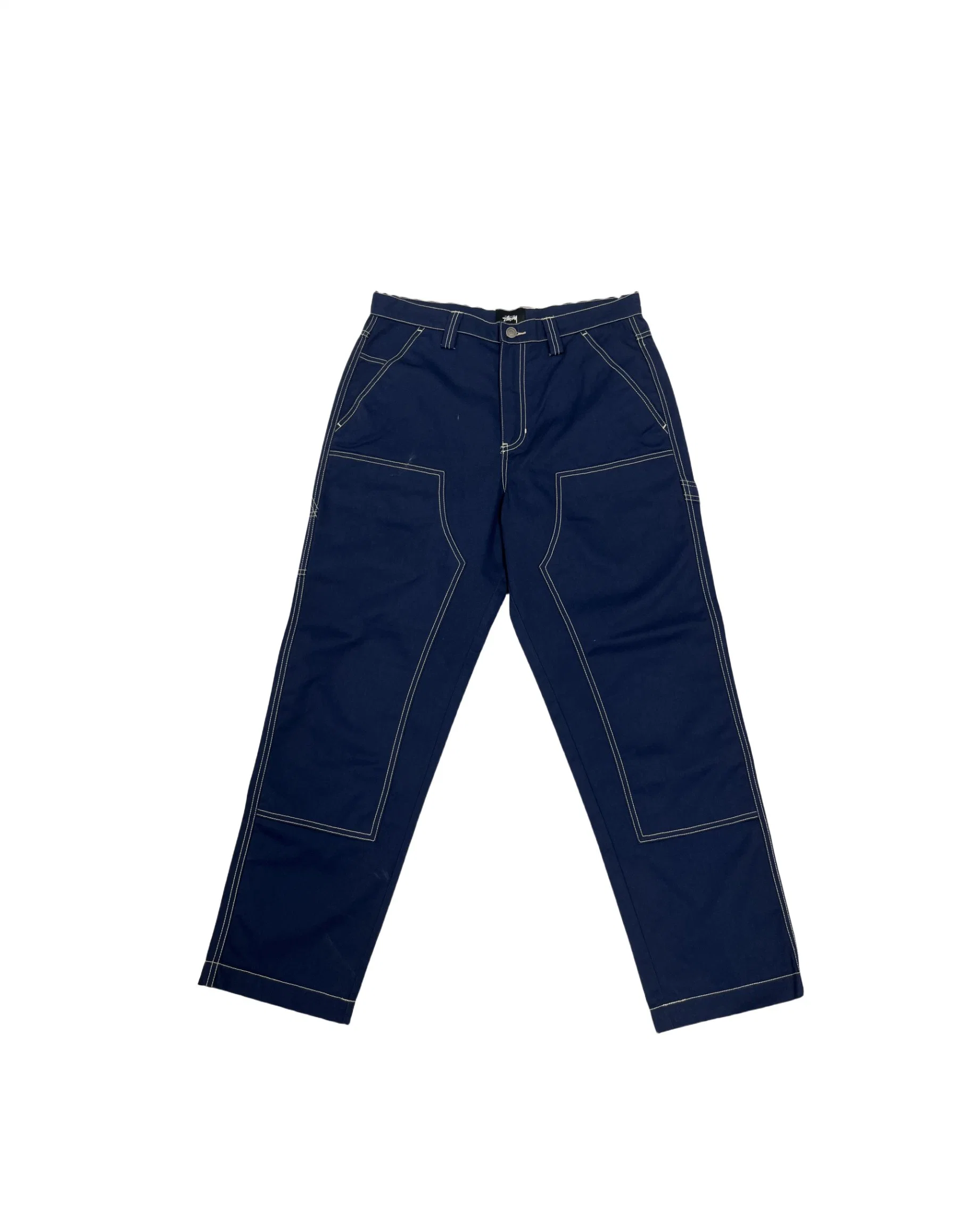 Pantalon cargo tissé pour hommes, 100% coton, vêtements streetwear.