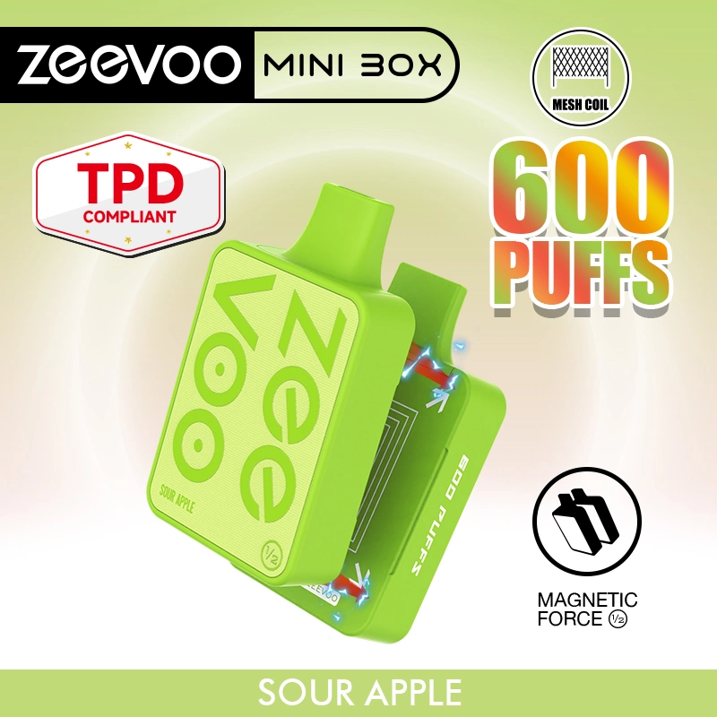 Original Factory Mayoreo Zeevoo Mini Box 600puff humo desechable Amazonia Precio barato VAPE E CIG Hookah