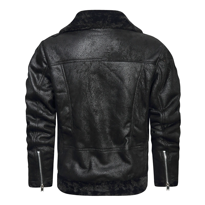 Free Sample Latest Fashion Motorcycle Biker Genuine Leather Jacket Winter