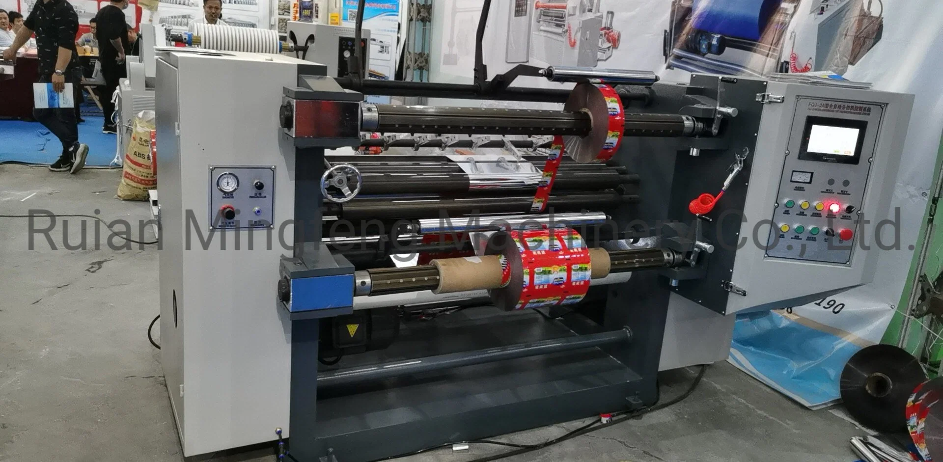 Hot Salest Cash Register Paper Roll Slitting Rewinding Machine in China Manufacturer