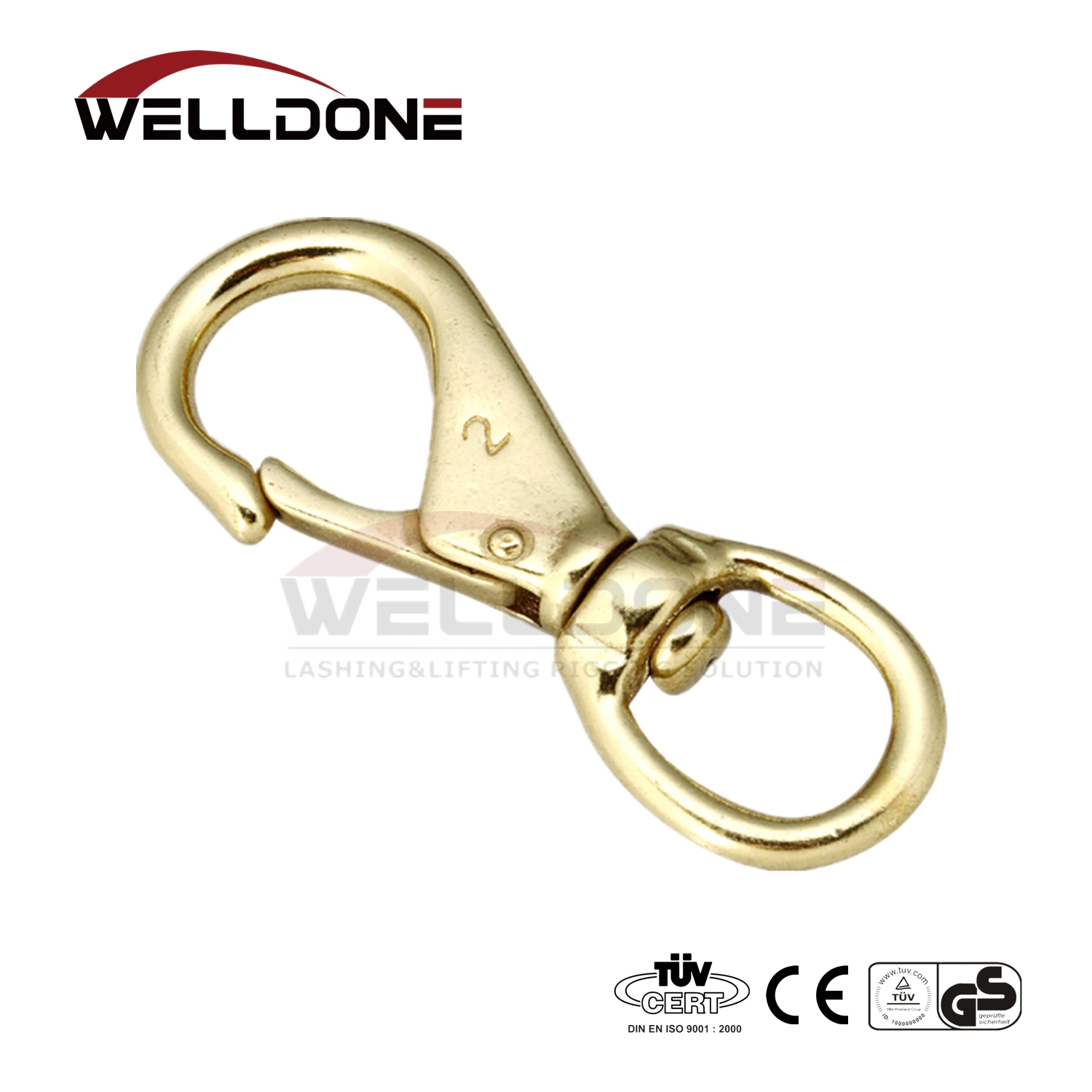 Solid Brass Swivel Eye Bag Parts Sanp Hook