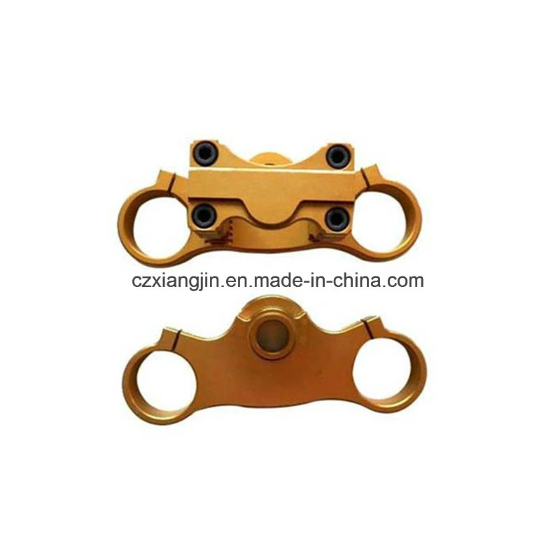 CNC Machined Aluminum Racing Motorcycle Upper and Bottom Triple Clamp