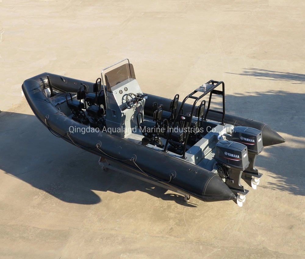 أكوالاند 23 قدم 7 متر 12 شخص ريب دورية الإنقاذ العسكرية / راكب مطاطي صلب قارب الإبحار بالمعدية (RIB700A)