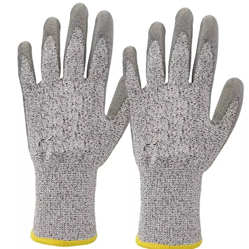 Wholesale/Supplier Customized Cheap Nylon Anti-Cut Spandex or Polyester Shell PU Coated Palm Safety Work Protective Gloves