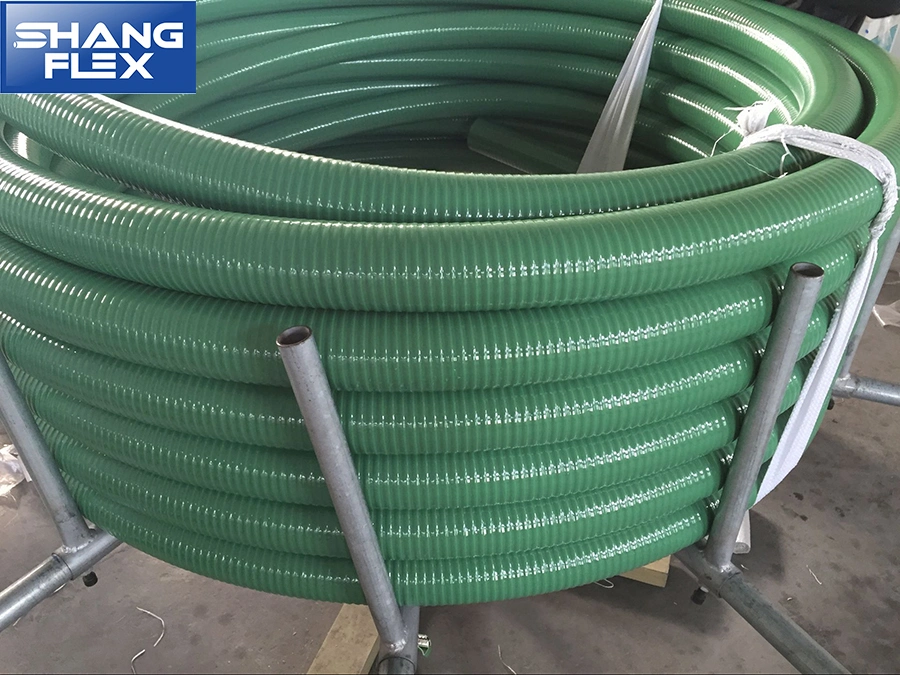 ID 2inch Heavy Duty Green PVC Suction Water Hose with Aluminum Male Type "E" +Female Type "C" Camlock Coupling