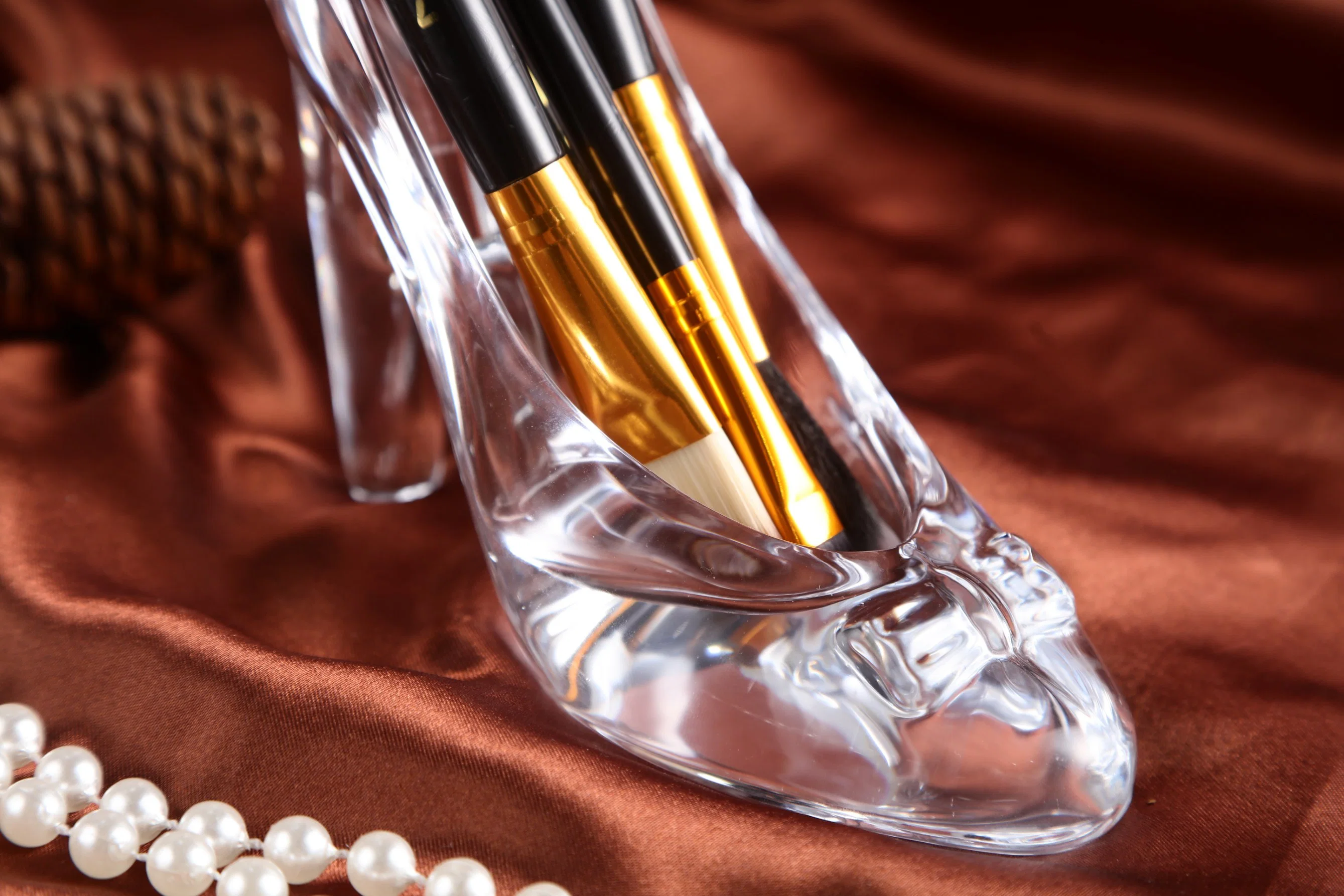 Verre de couleur gros personnalisés Multi translucide. Chaussures de verre, le verre de l'artisanat Slipper