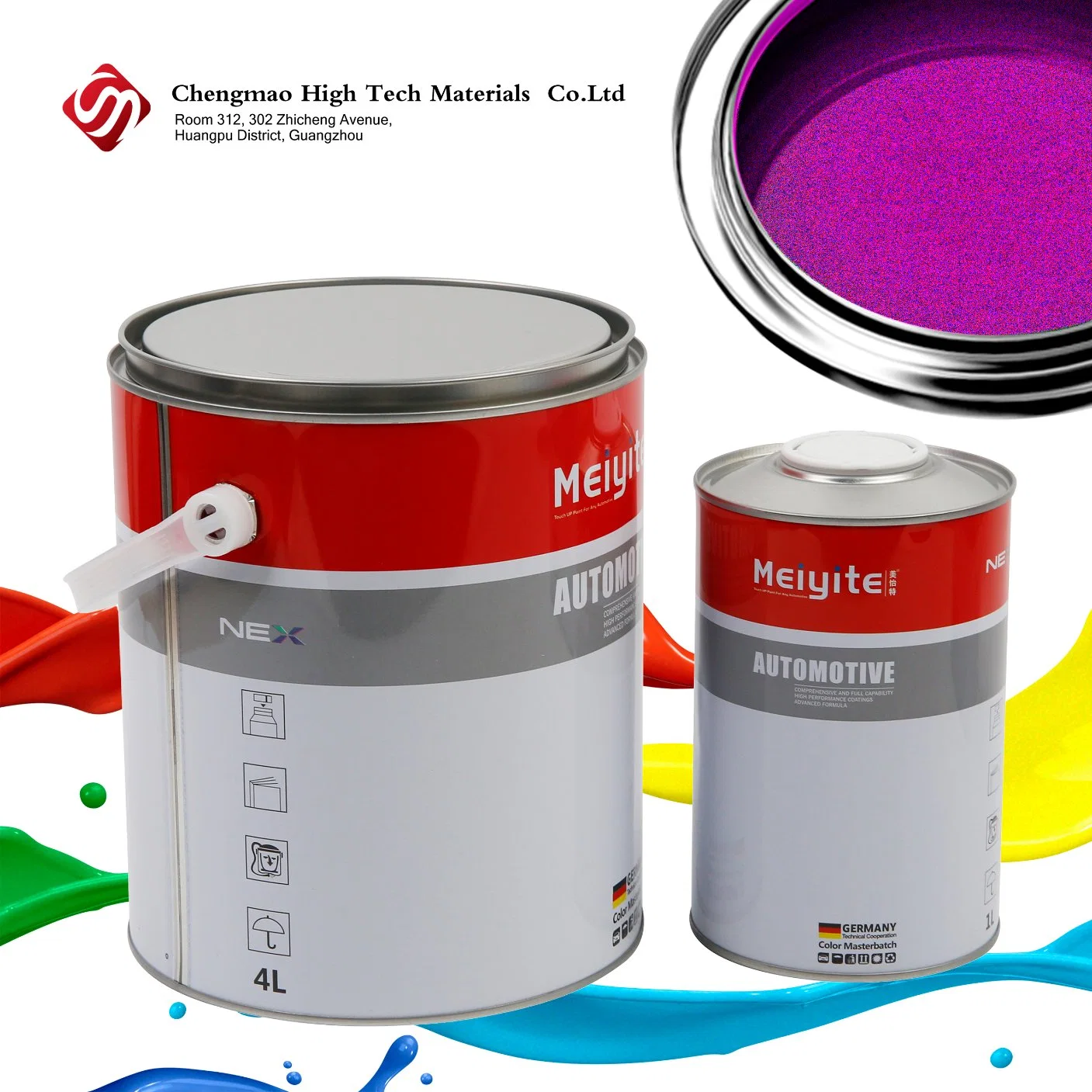 Advanced Raw Material 1K Super White Auto Paint Pigments