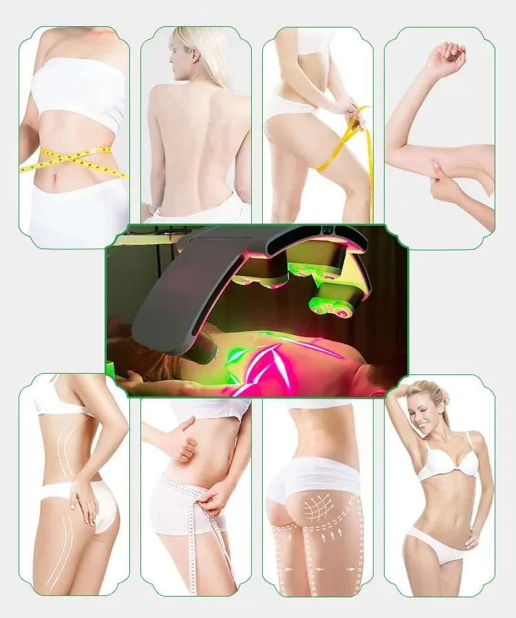 Traitement de perte de poids pour appareil de traitement de la douleur débit unique 50 non invasif Vert clair 10d Lipolaser Slimming 532nm