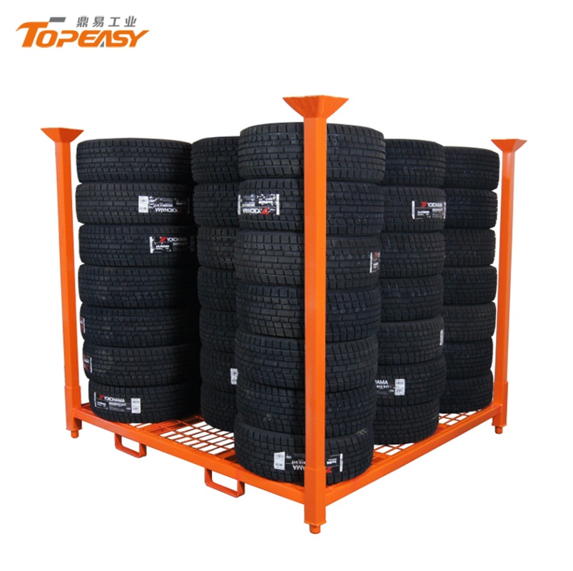 Metal Truck Tire Storage Stillage Steel Storage Tyre Pallet