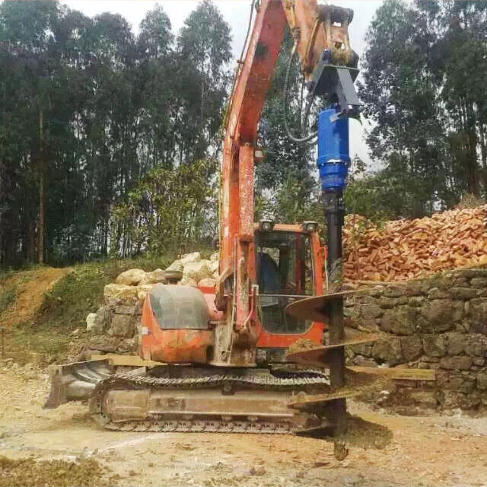 Excavator Mounted Hydraulic Hole Digging Machine for Sale