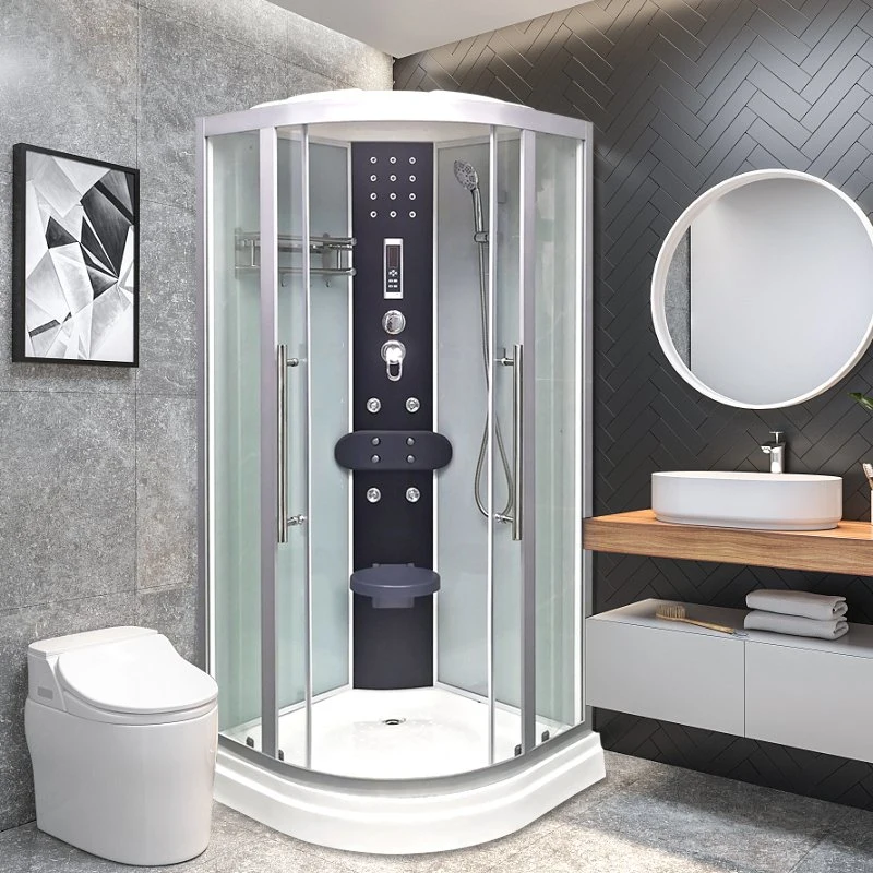Simple Bathroom Shower Enclosure Puerta de cabina de ducha de vidrio templado para baños