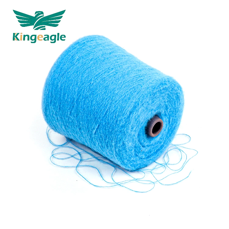 Kingeagle 2023 16nm 100% Polyester Blue Brushed Yarn Replace Acrylic Yarn Soft Wool Yarn