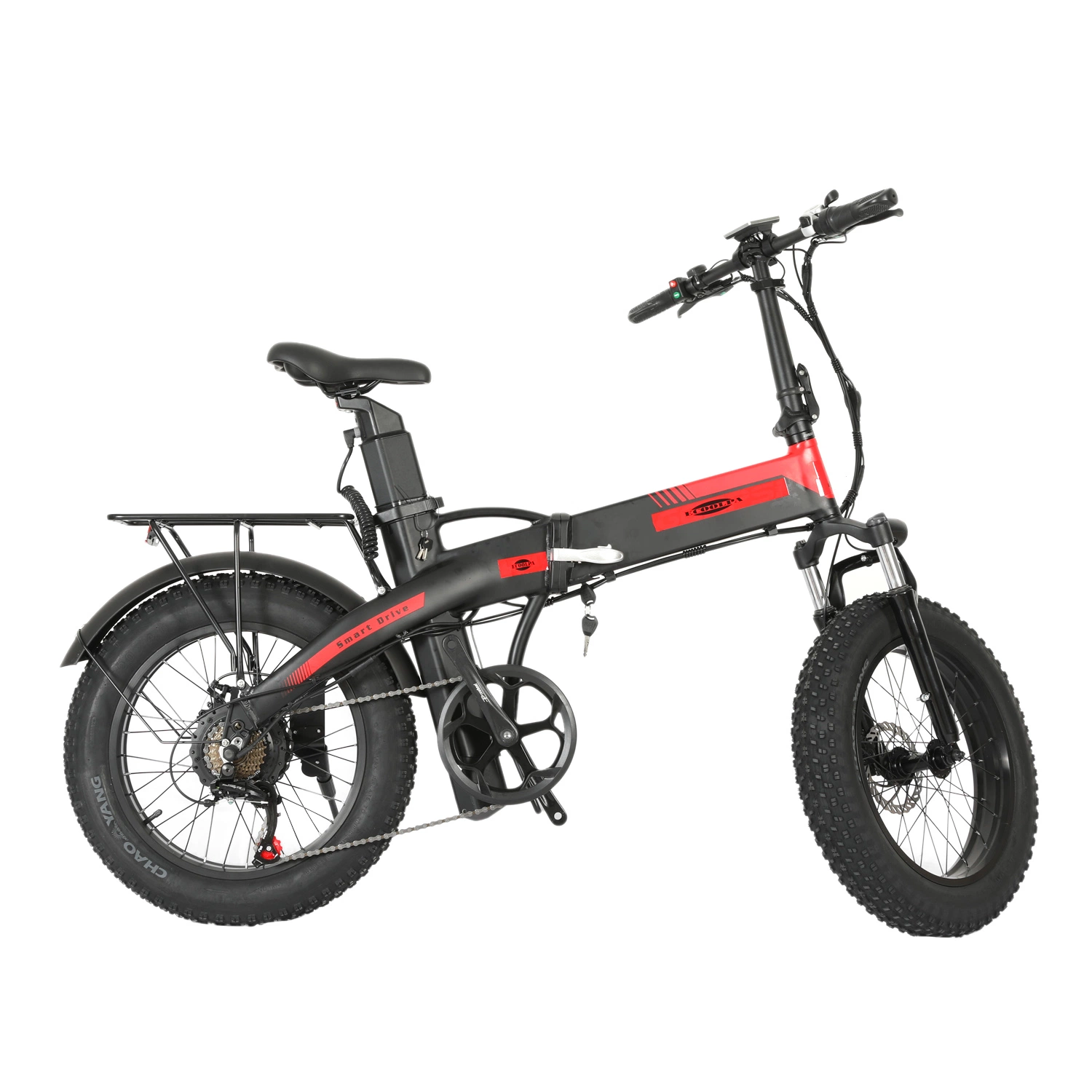 Dual Battery 48V 27.5ah Folding Electric Mountian Bike Bicycle Electric City Bike with 500W Motor Double Brake Front Suspension