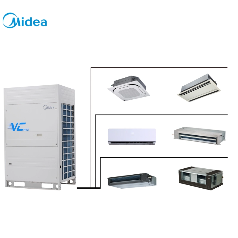 Midea Smart 12HP função de limpeza do pó apenas inversor CA VRF Sistema VRV HVAC Ar Condicionado Central Multi Split