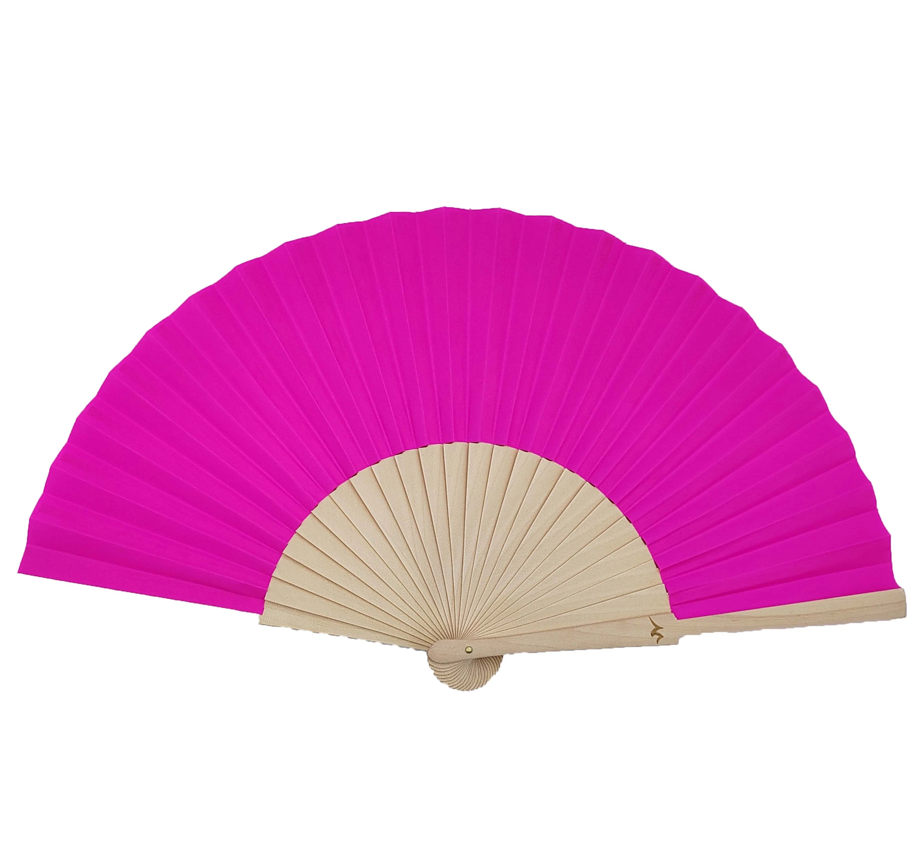 Wholesale/Supplier Advertising Promotional Hand Fan Wooden/Plastic/Bamboo 21/23/33cm Rib with Fabric/Paper Folding Hand Fans Customized