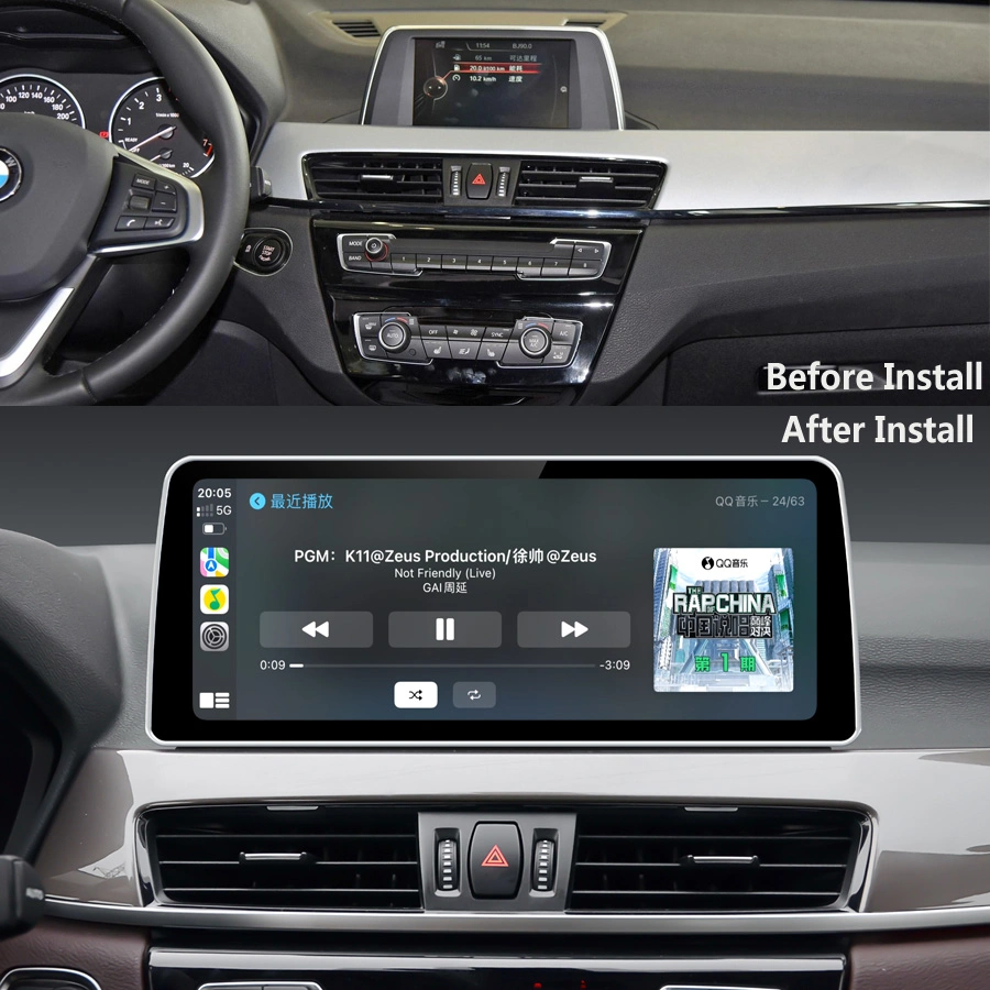 Autoradio 12.3' ' Snapdragon Android pour BMW X1 F48 F49 Nbt Evo