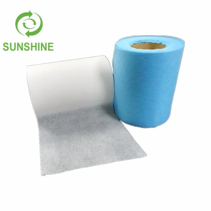 100% PP Spunbond Nonwoven Fabric mascarilla quirúrgica desechable Nonwoven Fabric Proveedores de materiales desechables de 3 cabos mascarilla