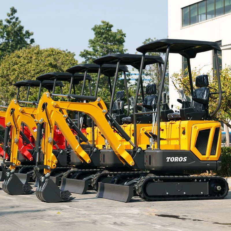 CE ISO Certificate Mini Excavator Post Hole Digger with Various Accessories