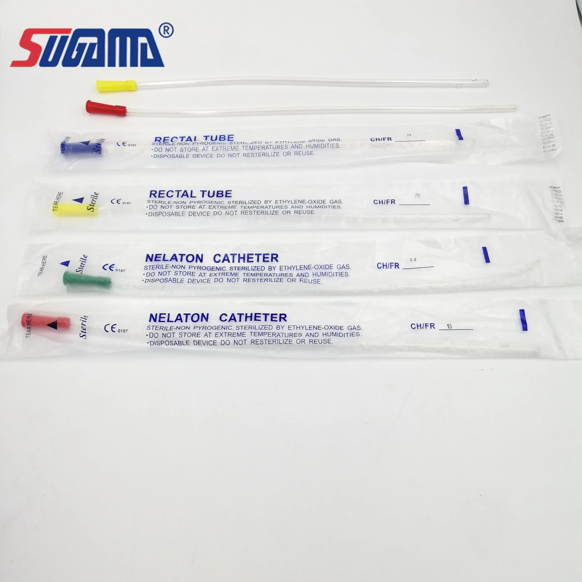 Medical PVC Double Balloon Rectal Enema Tube with X Ray Thread