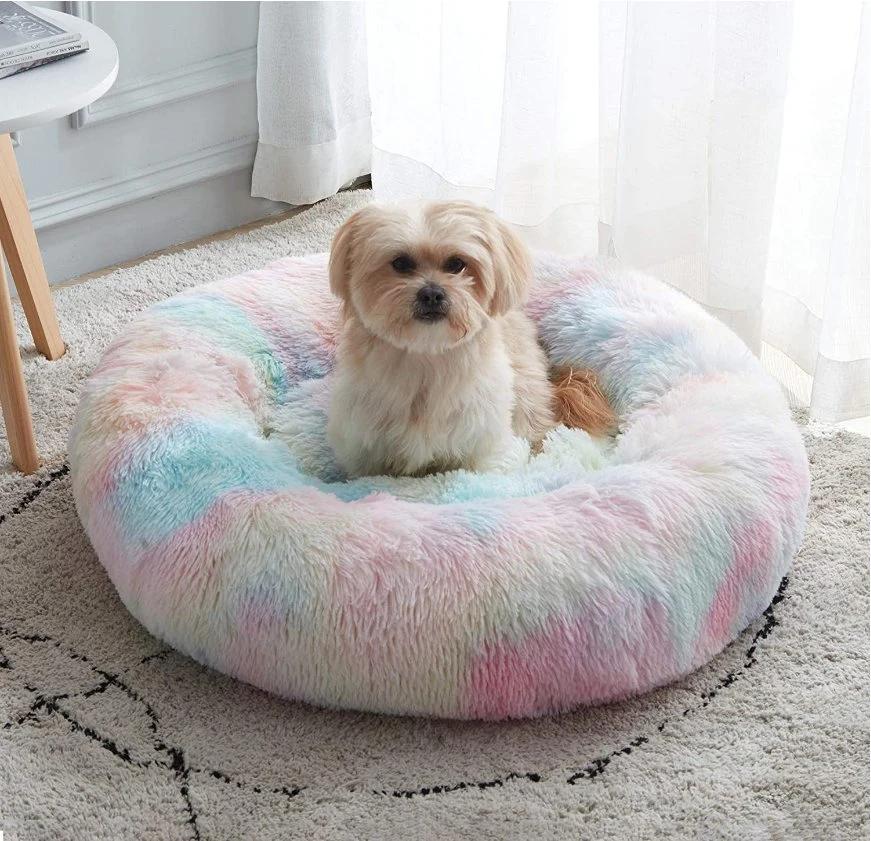 Wholesale/Supplier Anti-Anxiety Calming Washable Round Long Hair Kong Dog Bed