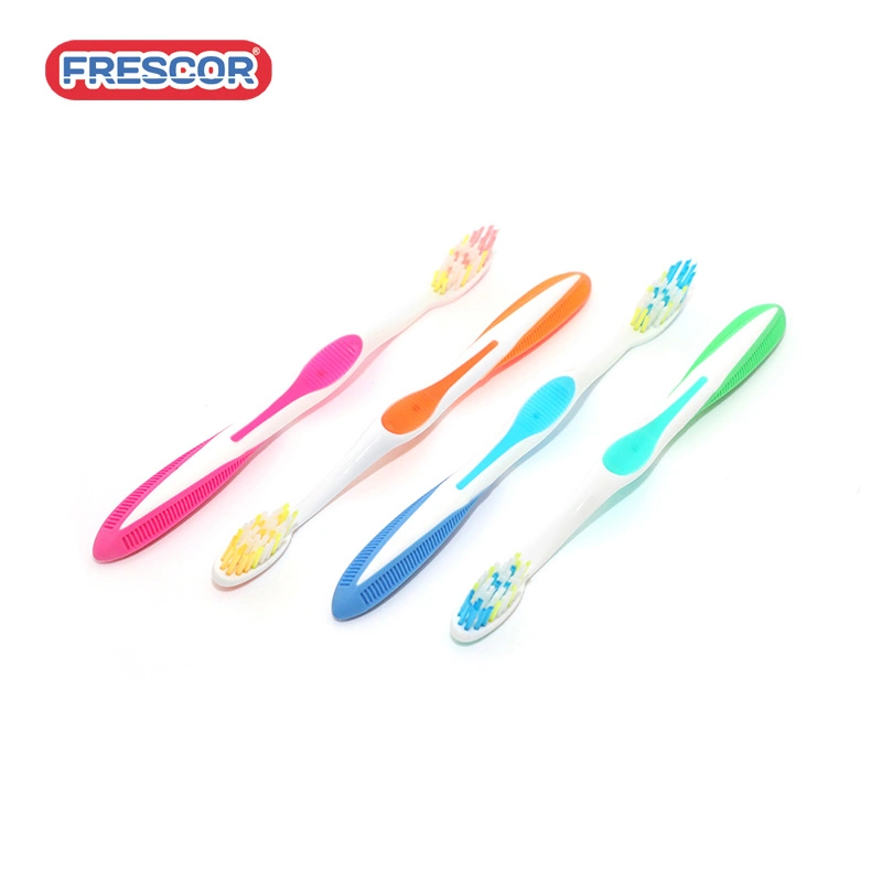 Custom Logo OEM Oral Care Travel Home PBT Bristles Material Plastic Adult Toothbrush