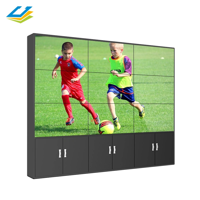 Floor Standing Splicing Advertising Screen 55 Inch 4K 3X3 LCD Video Wall