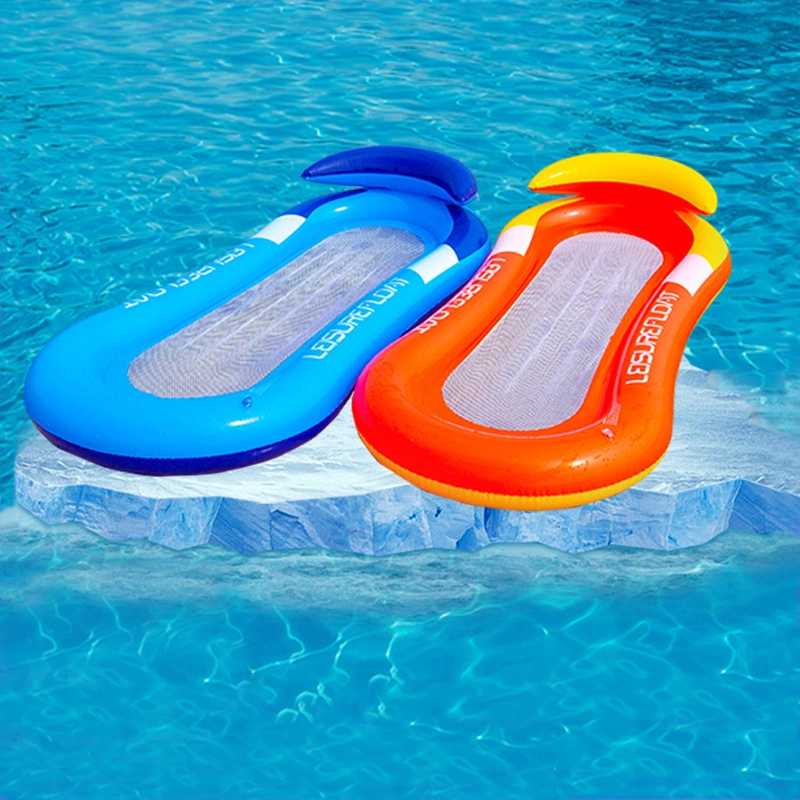 Hamac aquatique pliable, transat gonflable de plage pour les sports, loisirs, fêtes et détente.