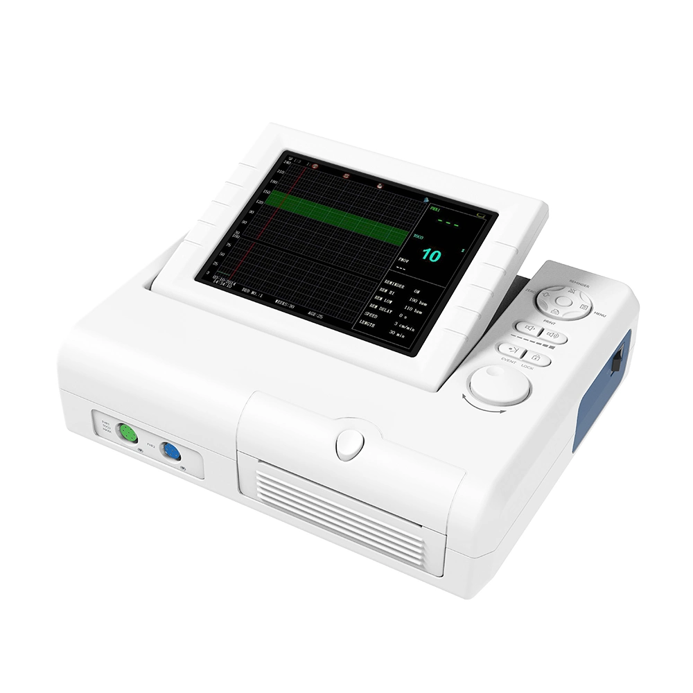 Contec Ce Cms800g Monitor Fetal Ultrasónico de Bebé Ritmo Cardíaco Movimiento del Feto Marca Sensor Toco Máquinas Ctg