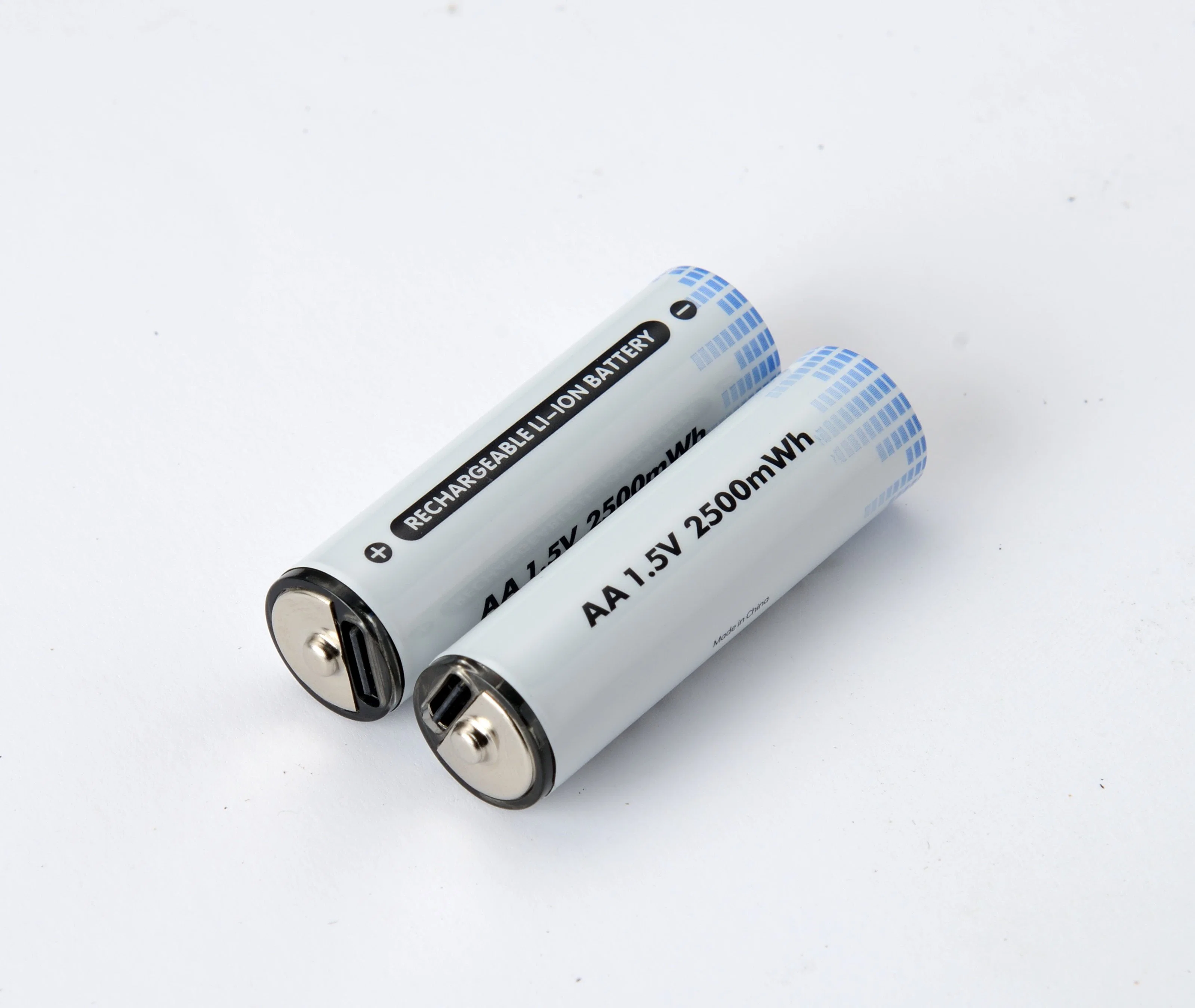 Pile rechargeable USB, pile rechargeable AA type C, n° 5, 2 500 mwh