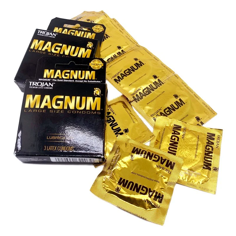 Wholesale/Supplier Trojan Magnum Large Size Lubricated Condoms Best Price Enjoy Wonderful Night, Special Reservoir End for Extra Safety