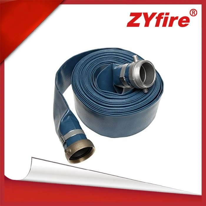 Africa TPR PVC Lay Flat 100mm Blue Color Layflat Hose Supplier