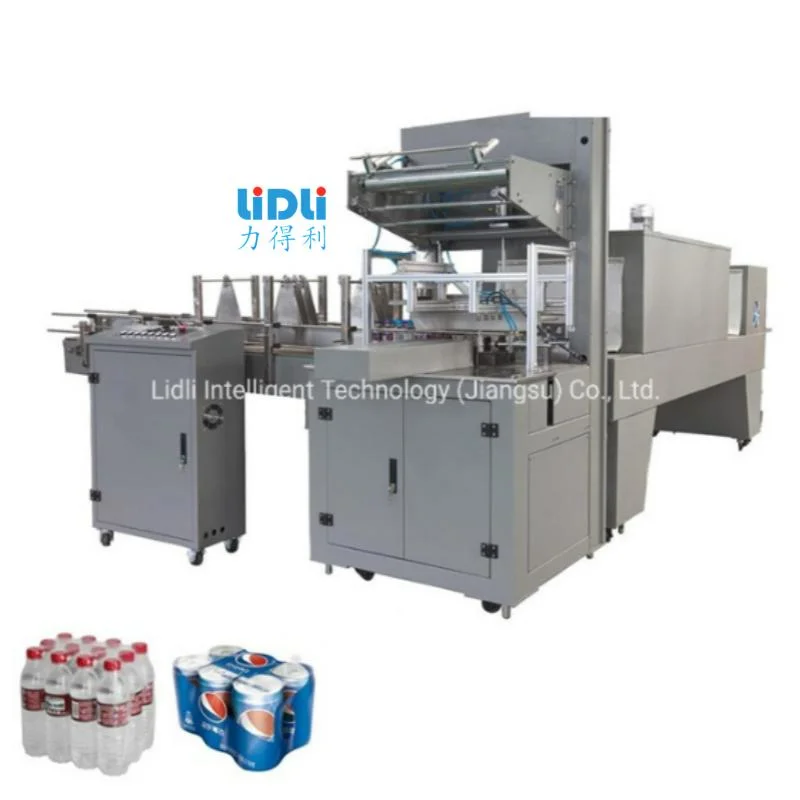 Automatic Heat Tunnel PE Film Shrink Wrapping Packaging Machine, Wrapper for Bottles