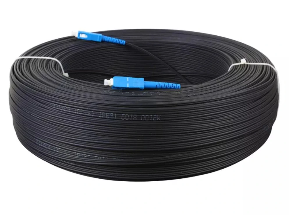 Factory Supply Simplex Outdoor G657A1 100m 200m Fiber Drop Patch Cord Sc Upc to Sc Upc Kabel FTTH 100 Meter Communication Cables
