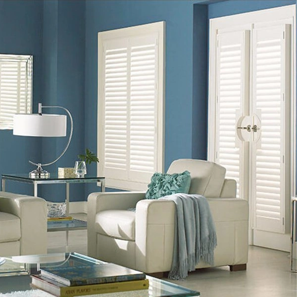 PVC Material Shutters Indoor Design Fauxwood Shutters