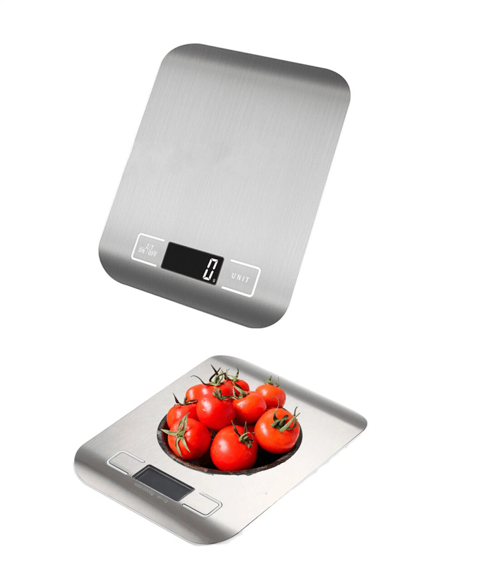 Digital Grams and Ounces for Weight Loss Baking Cooking Keto and Meal Prep 304 Stainless Steel Food Kitchen Scale