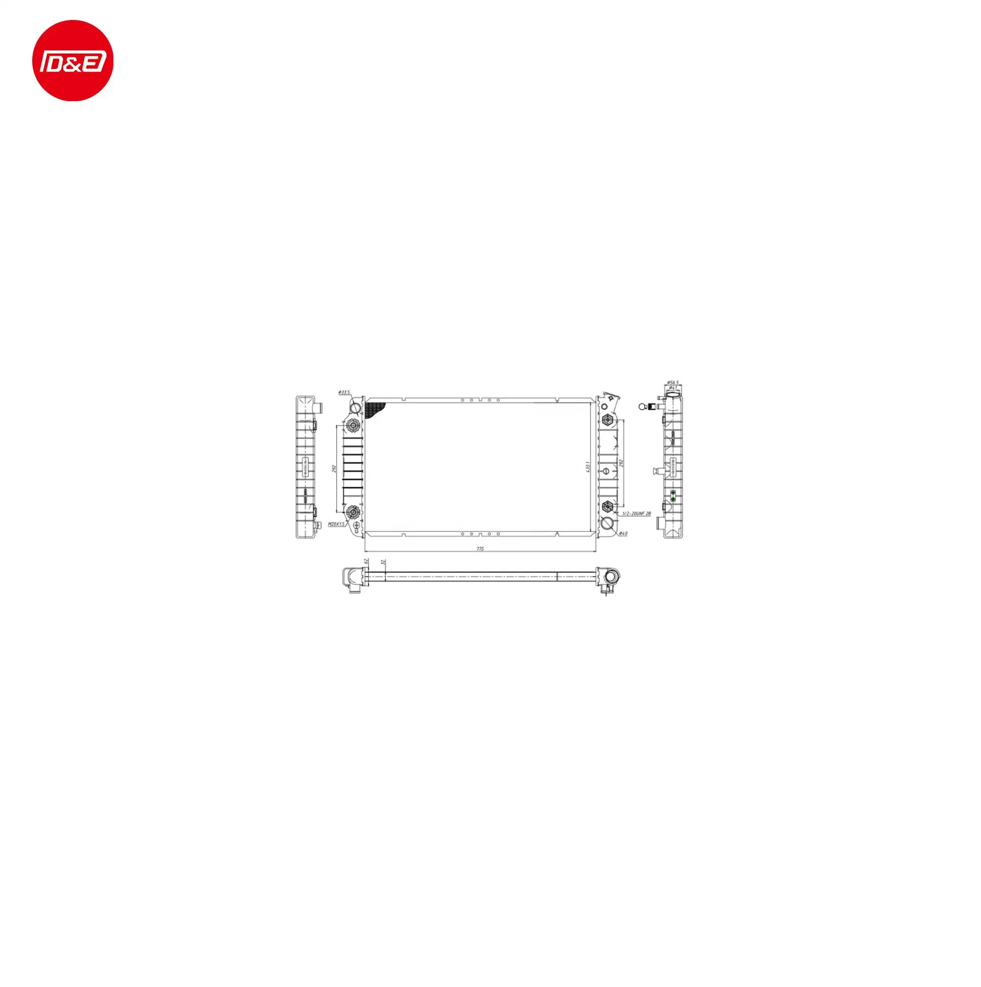 Autoteile Qualität Gelötete Auto Kühler für Chevrolet Caprice Roadmaster OEM 52452145 52452114 52451116 52455974