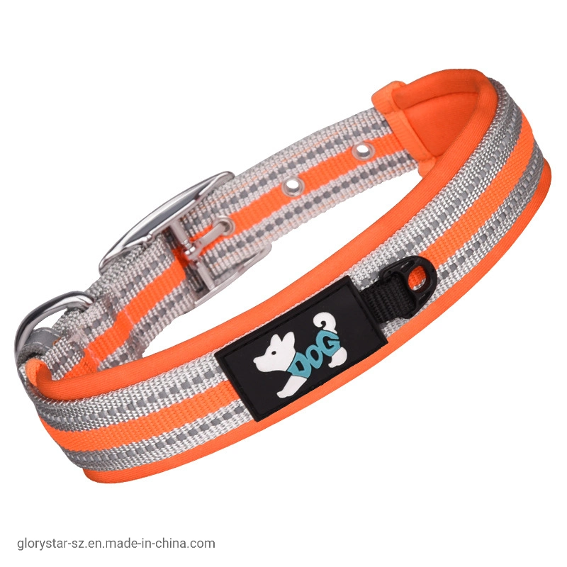 Collier réglable réfléchissant pour chiens produits pour chiens Accessoires pour animaux