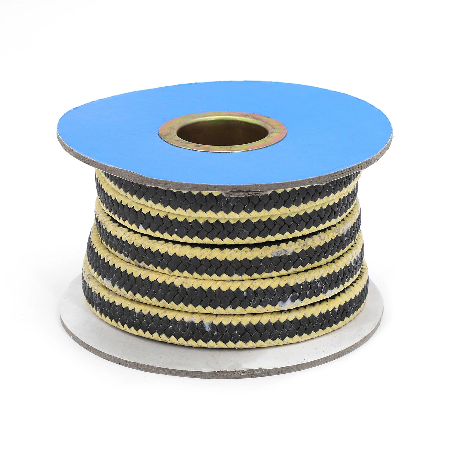 Yellow Aramid Fiber Corner Line Black PTFE Wear Resistant Packing