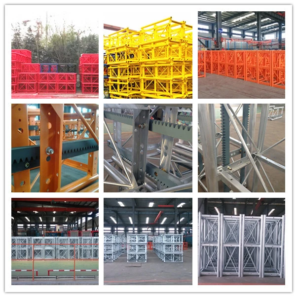 Single or Double Cages Sc150 200 300 Building Construction Hoist and Construction Lift and Tower Crane