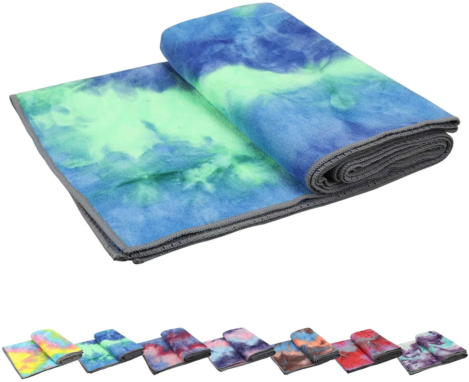 Colorful Home Gym Non-Slip Eco Friendly Yoga Towel for Mat